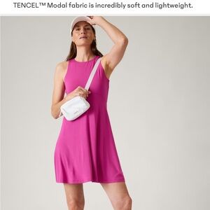 NWT Athleta Santorini Thera Dress in grey! Size medium